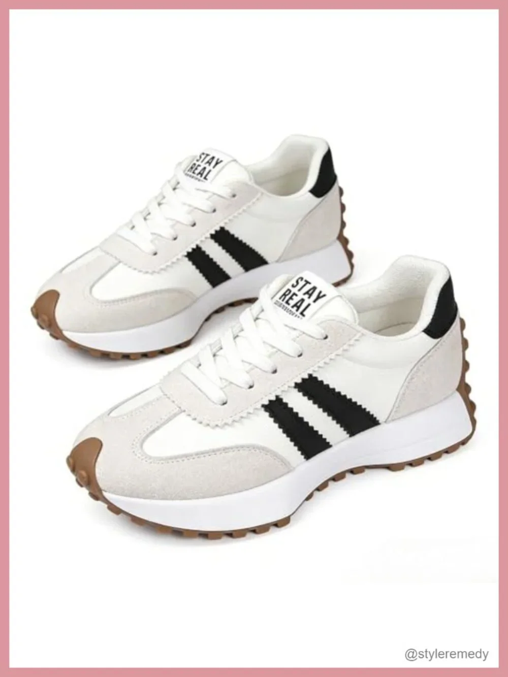 Thick Sole Fashion Sneakers Breathable Walking Shoes Casual Textile Upper